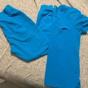 Blue scrubs